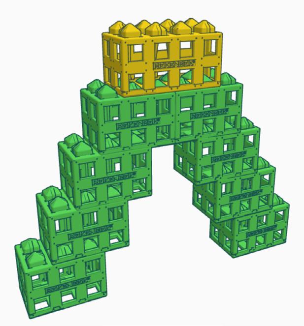 Cross Lap Similar to bridge stacking, ROK Blocks are lapped across lower blocks at a 90 angle.