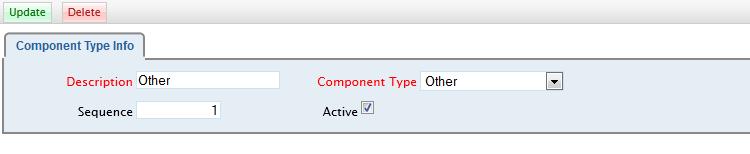 0-1182 In the Estimating module, the new Component Type field replaces the Product Component Type field on the Job Product Type Add and Job Product Type Detail pages.