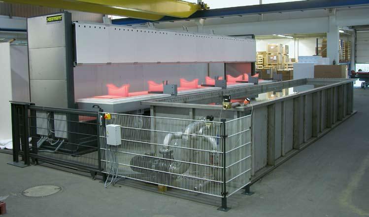 Annealing system with top-hat furnace H 4263/12S and water bath Manual Tempering System for Steel with Top-Hat Furnace H 4263/12S and Water Bath This tempering system is available for the tempering