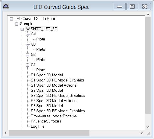 The following shows the output files created by the 3D LFD rating. Similar files are created for a 3D LRFD design review.