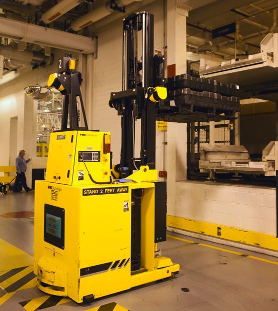 Automated Guided Vehicle (AGVs) Electronically guided and