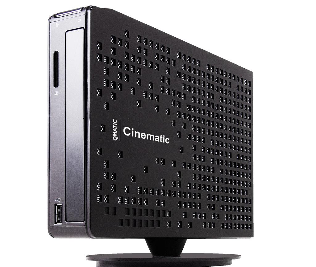 Cinematic is an easy-to-configure digital signage player for use in your branch next to your digital signage monitors.