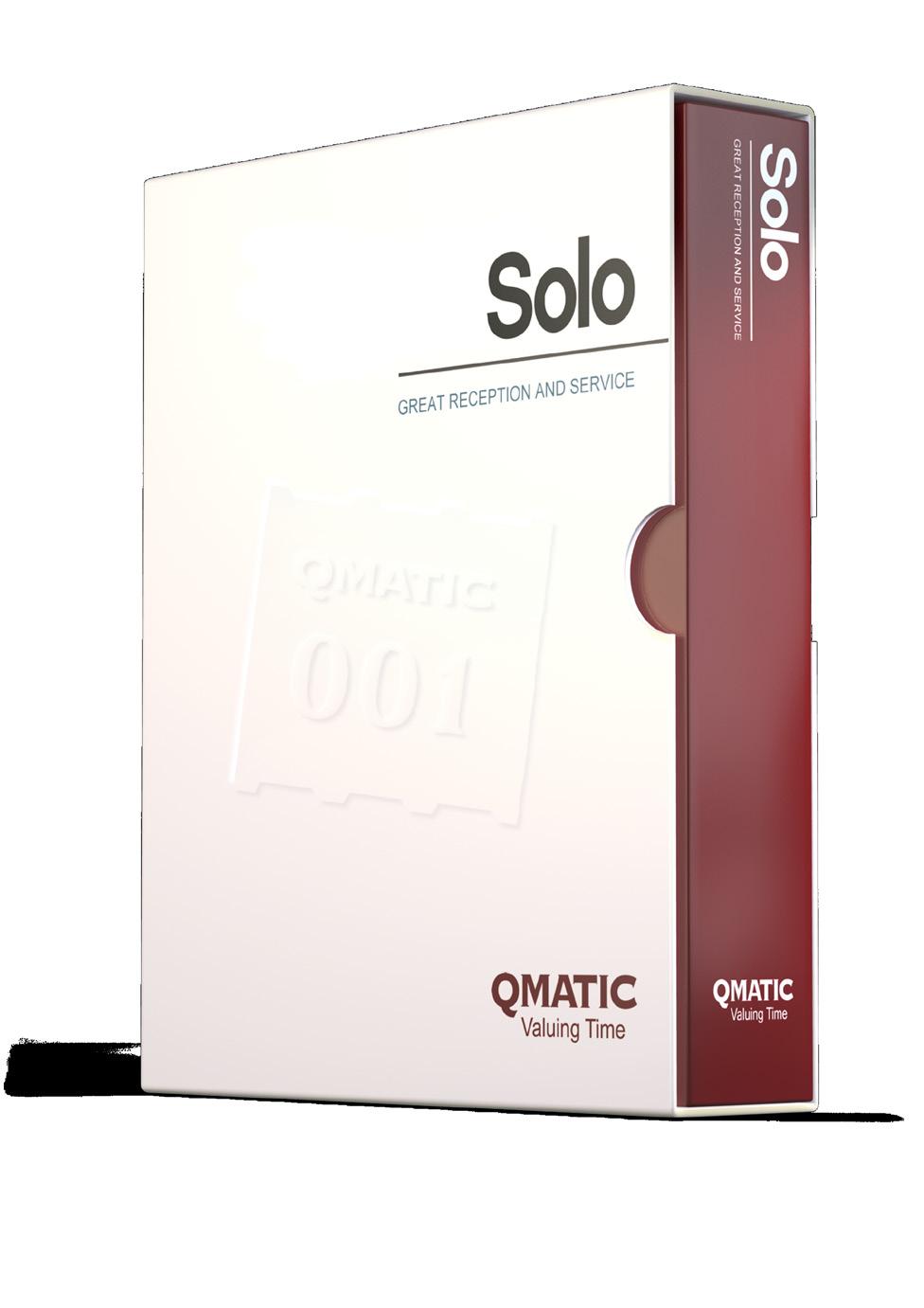 SOFTWARE Solo The Qmatic Solo solution is a perfect match to control the customer flow and to support customer service staff in any environment.