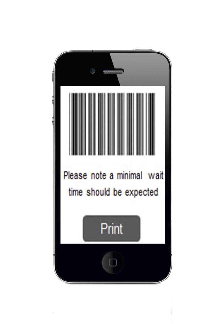 When customers arrive they scan their barcode which moves them from an inactive status (outside the office or branch) to the active queue, where they are given higher priority based upon