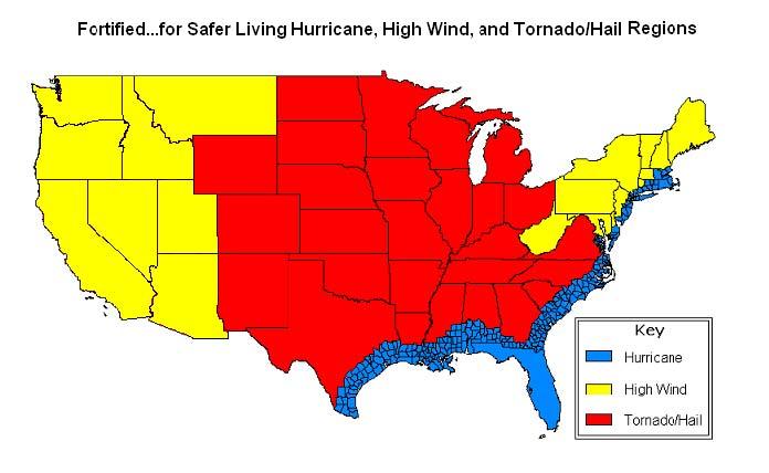 3. HURRICANE/HIGH WIND/TORNADO/HAIL The following sections summarize the Hurricane, High Wind and Tornado/Hail requirements developed by IBHS for the FORTIFIED for Safer Living program.