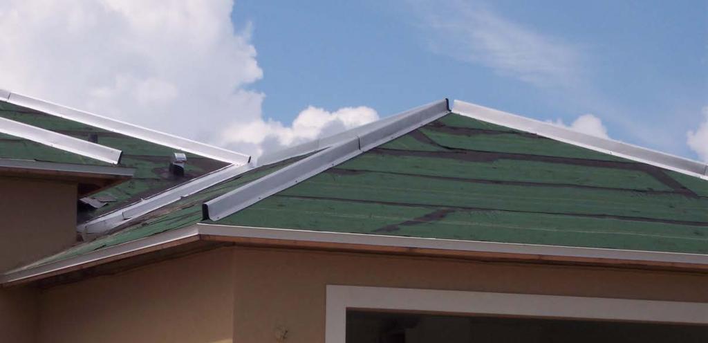 approved for installation of roof tile on hip and ridge applications, shall be installed along all hips and ridges. Wood nailer boards shall be installed with at a minimum, 1.