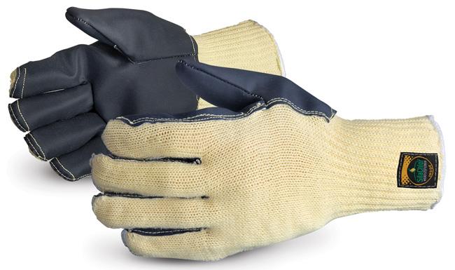 COOL GRIP HEAT-RESISTANT STRING-KNIT GLOVE Cool Grip Heat-Resistant String-Knit Glove made with SilaChlor and Temperbloc 2400 grams of cut protection SUSKSCTB M - XL Blue SUSKSCTB Flame Retardant