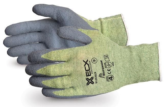 EMERALD CX KEVLAR WIRE-CORE GLOVES LATEX PALMS Emerald CX Kevlar Wire-Core Gloves with Latex Palms 2119 grams of cut protection SUS13CXLX 08-11 Grey SUS13CXLX Blend ok Kevlar, Wire-Core steel for
