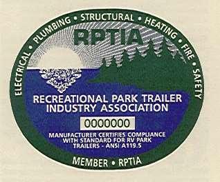 Park Trailer Label