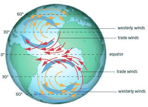 Winds Disperse Energy through the Atmosphere (Page 273) Wind is caused by the uneven heating