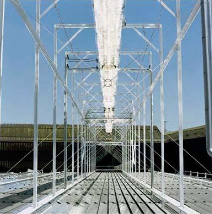 Greenhouses could even be located under parabolic trough