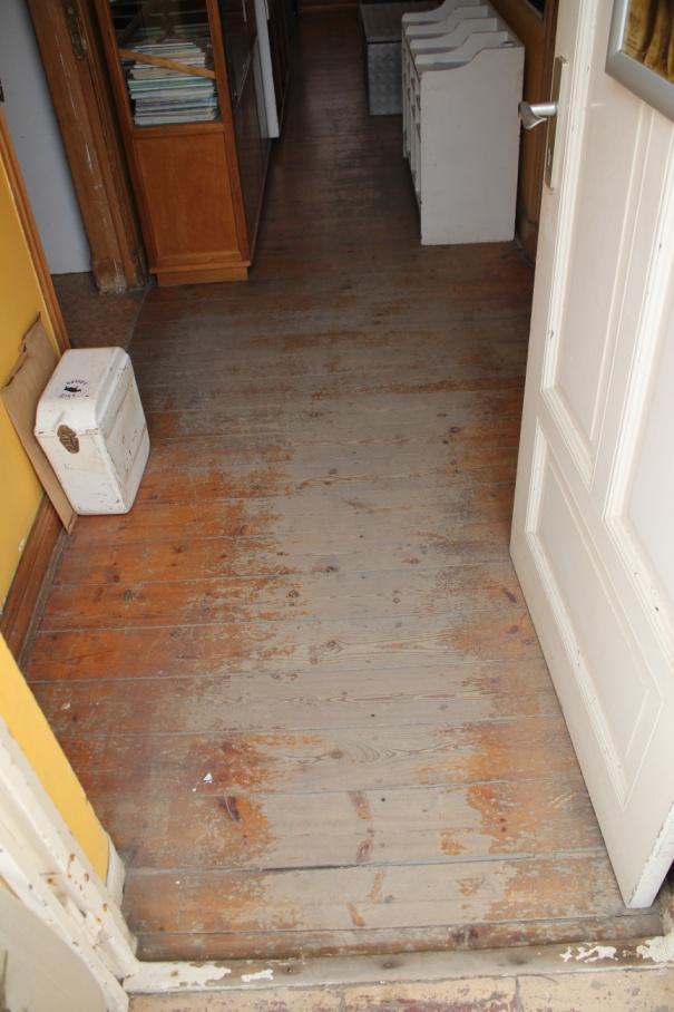 Old timber floor before it