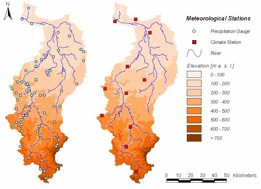 The Weisse Elster Basin: Study area Overview Catchment area: 5360 km² River length: 253 km Mean discharge: 25.