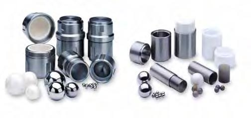 Grinding jars and grinding balls for versatile use The grinding result is greatly influenced by the grinding tools.