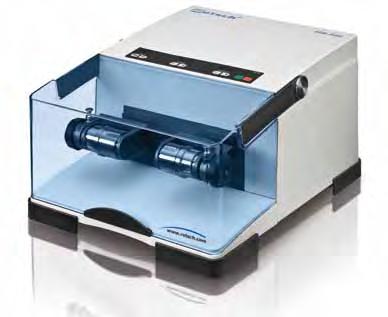 Maximum reproducibility Both mills are particularly easy to use. The vibrational intensity can be set accurately from 3 to 25/30 hertz.