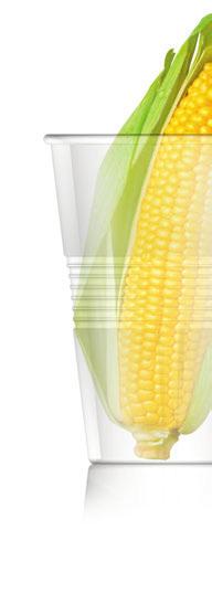 BUY GREEN During the 2010-2011 season, Aramark served 19 tons of corn cups along with 6 tons of plates, bowls, and trays made from sugarcane.