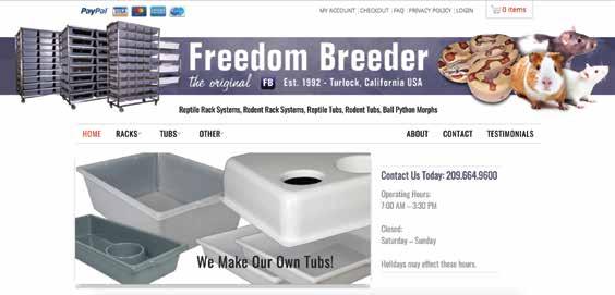 Visit our Website, Facebook page and Instagram www.freedombreeder.