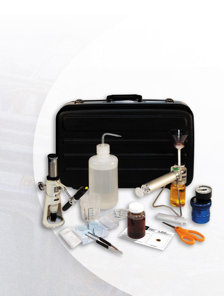 Introduction Portable Fluid Analysis Kit The Donaldson - Portable Fluid Analysis Kit was developed to enable a person to conduct immediate on-site oil analysis in as little as minutes.