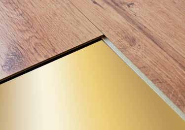 substrates Balanced technical properties ensure high long-term stability Good noise reduction Excellent protection against floor