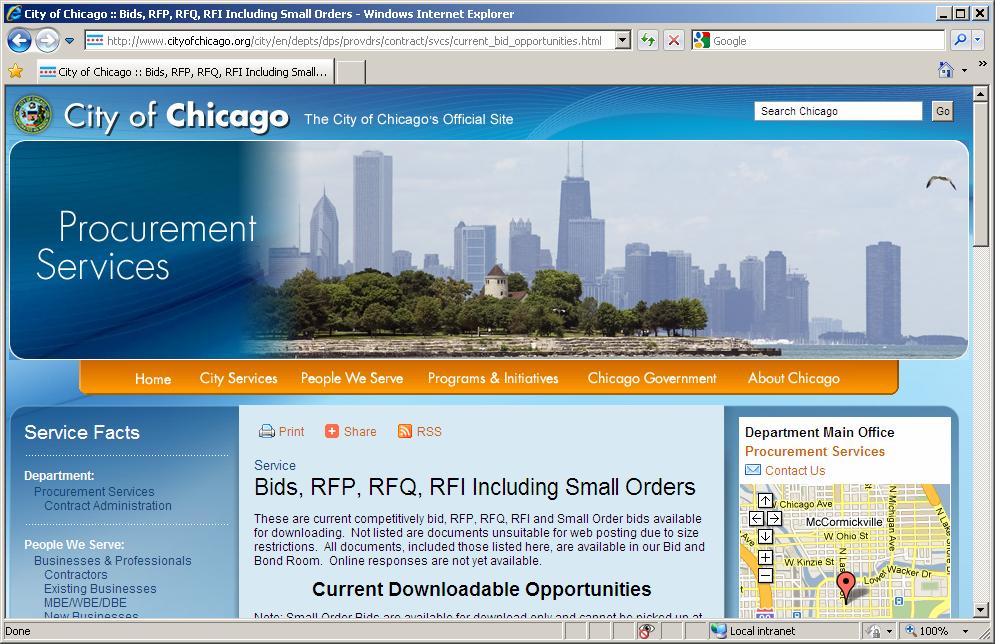DPS WEB SITE & AWARDED POS To find Current Downloadable Bid Opportunities, click