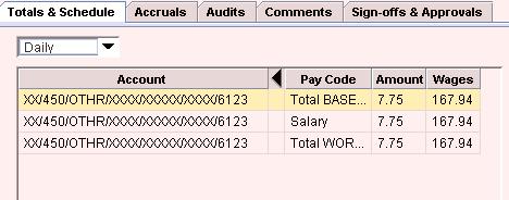 If there is less than 8 hrs in base salary, you need to edit the time card to assure the total hours for the day equal 8.