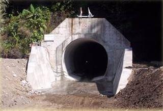 Figure 4 Intake and Outlet of the diversion tunnel 4.2.