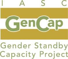 IASC Gender Standby Capacity Project (GenCap) Strategy 2014-2017 Summary This four-year strategy 1 has been developed with the aim of providing the IASC Gender Standby Capacity Project (GenCap) with