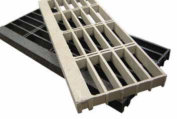 Stair Solutions - Molded Stair Treads Fibertred Panels Standard Fibertred Panel Fibergrate provides several slip and corrosion resistant products for your stairway safety needs.