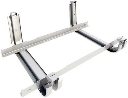 System Parts Ballast Tray The IronRidge Ballast Tray is a high strength and durable module support frame constructed of G90 Galvanized Steel and Stainless Steel hardware.
