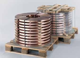 Delivery formats Due to the very high surface requirements for semiconductor strips the material is delivered only in coil form.