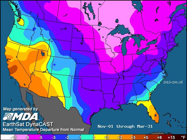 Winter 2013-14 US Gas weighted heating degree days (GWHDDs) = 4168.3 US GWHDD 10 yr average = 3724.2 US GWHDD 30 yr average = 3797.