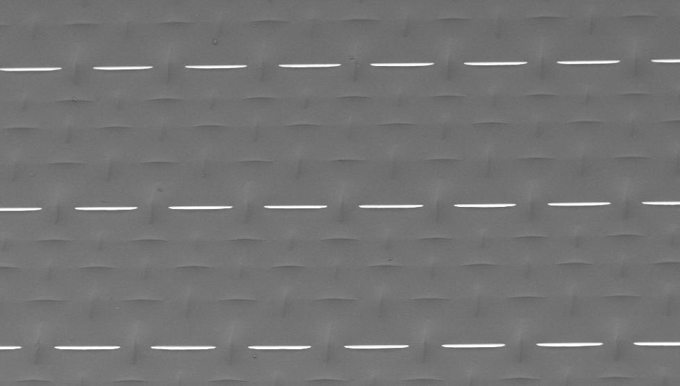 SEM of the coated conductive fabric electrode Roughness between