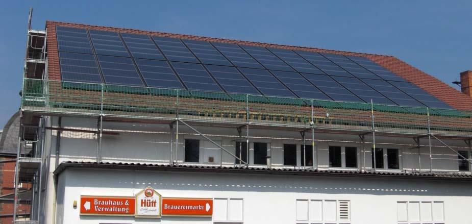 Practical Experience - Build examples Hütt Brewery 6,000 m³ beer/a Installation of new boiling technology Optimization of heat recovery Solar heating system - 150