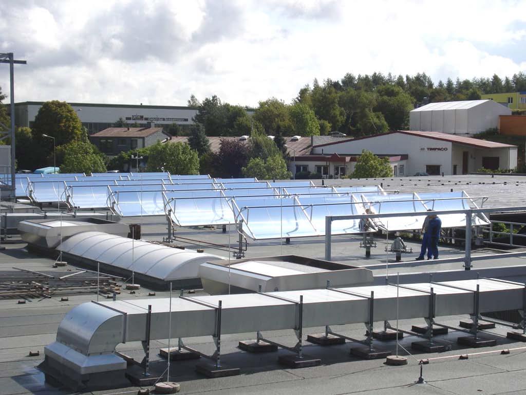 Practical Experience - Build examples 108 m² of Parabolic trough collectors Production of