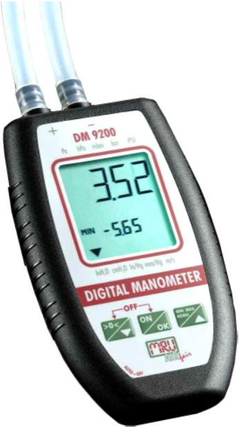 DIGITAL MANOMETER DM 9200 Digital Micro Processor Controlled Manometers with multiple ranges and functions.