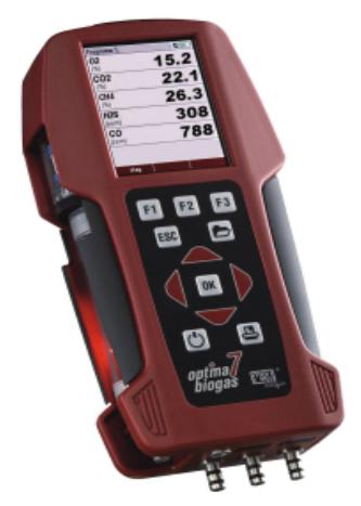 BIOGAS ANALYZER OPTIMA 7 SIMULTANEOUS MEASUREMENT OF UP TO 7 GAS COMPONENTS THE MOST POWERFUL HANDHELD GAS ANALYZER FOR BIOGAS AND FLUE GAS COGENERATION ENGINE MEASUREMENTS Simultaneous measurements