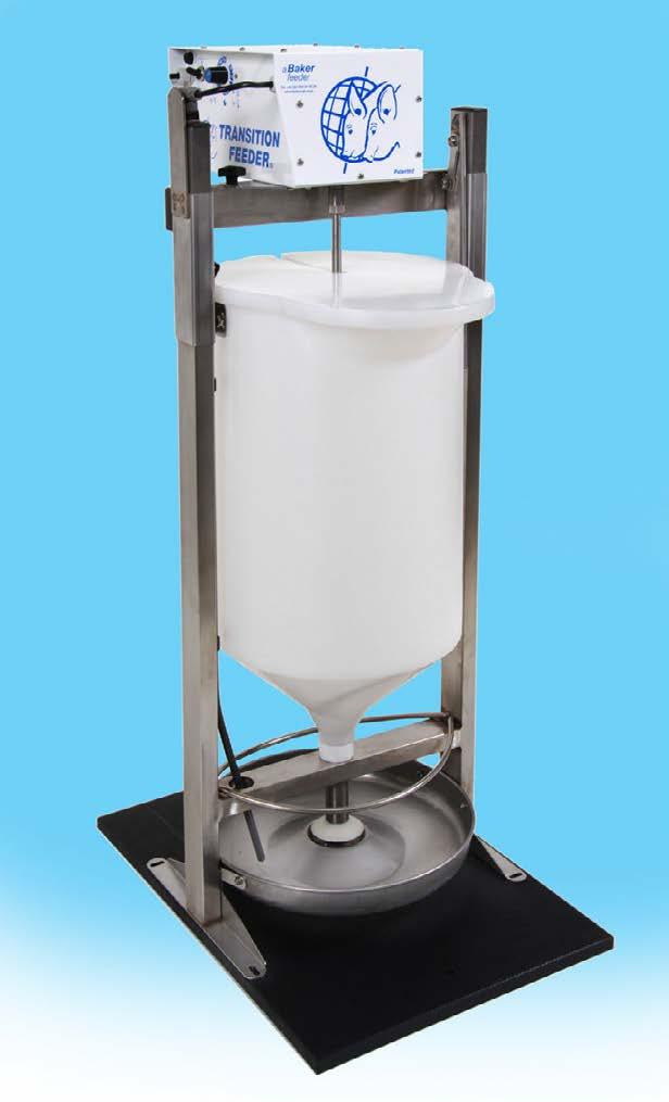 Transition & Sprintomat Feeders Transition Feeder VIDEO on our Website The Transition Feeder provides the best solution for successfully weaning those small piglets found in every weaning batch.