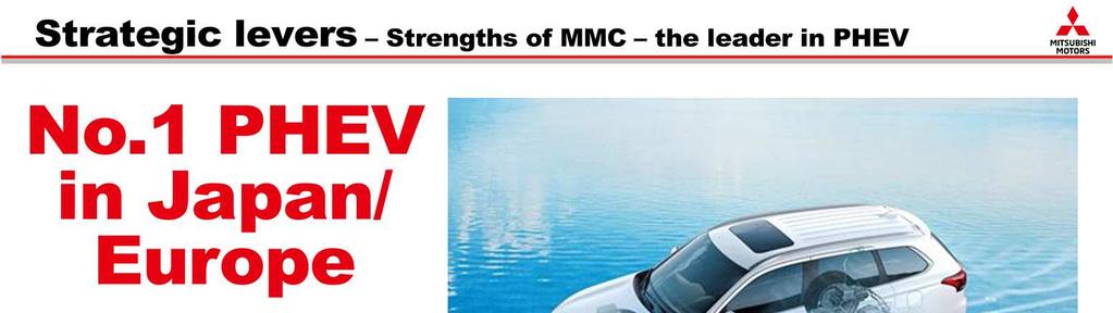 Another strength of Mitsubishi Motors is PHEV, or plug-in hybrid electric vehicles.