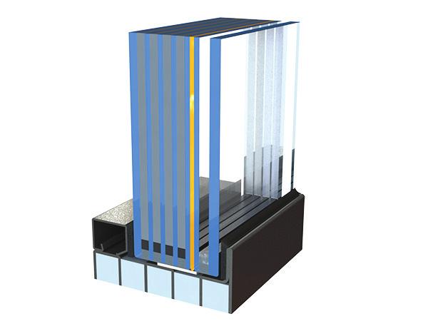 THE SOLUTION Those expensive and labor-intensive makeshift solutions gradually will be phased out by the use of Vetrotech HI, the first glass curtain that combines fire-rated and impact-resistant