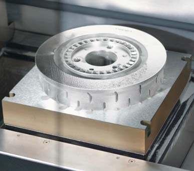 3D-CAD-Model Metal powder bed