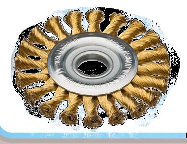 straight Knot types ZF Knot Wheel Brushes, Steel Wire, Brass Wire left-right knotted D A d H Z ZF R RPM Pack. STH 0.35 0.04" STH 0.50 0.00" STH 0.80 0.03" STM 0,50 0.