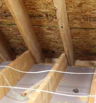 INSTALLING VENTILATION BAFFLES DESIRED OUTCOME: Attic ventilation meets code requirements and insulation protected from