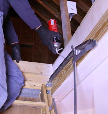 Insulate attic pull-down stairs with rigid