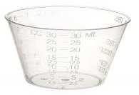 In a plastic cup or beaker: 2 tsp of salt and 10ml of dish soap in 100ml of water (or ½ C of water) Mix by