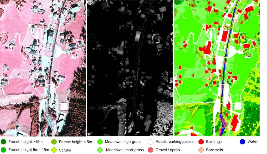 Forest area mapping (IV) Object-based land cover classification based on ALS (ndsm) and orthophotos (e.g. ecognition, ) CIR Orthophoto ALS Heights (ndsm) Classification Hollaus et al.