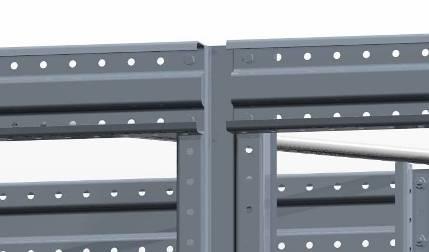 The Colby Drive-In Rack System Additional Structural Components Top Beam Robust Beam that is bolted securely