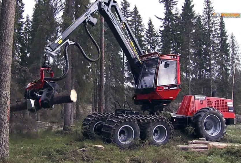 Forest Machine - CTL 7 Forest machines widely used in Northern Europe Wheeled harvester Felling
