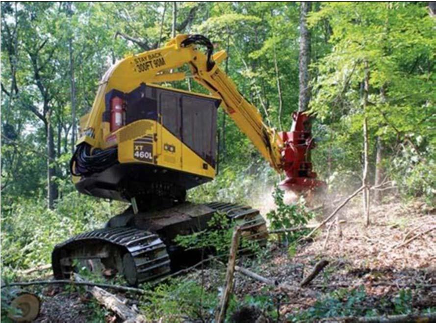 Forest machine - FTL 8 Forest machines widely used in North America Feller buncher