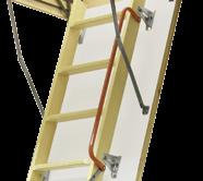 Metal handrail LXH The red-painted metal handrail is mounted on the angle brackets of the ladder, and can be mounted on either side of the