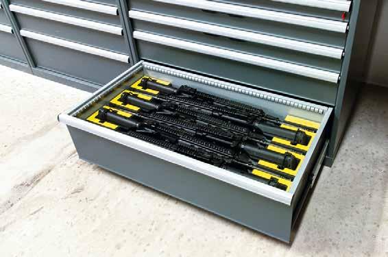 Weapon storage solutions are produced for ease of use, and
